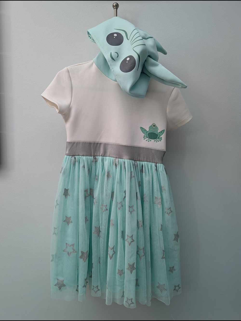 🌟 Official Star Wars Grogu (Baby Yoda) Hooded Tulle Dress - MAD Engine Size 4/5